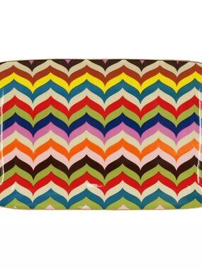 Jonathan Adler  4.8" x 8" Chevron Pattern Ceramic Plate New